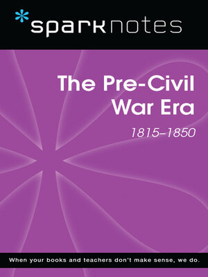 cover image of Pre-Civil War (1815-1850) (SparkNotes History Note)